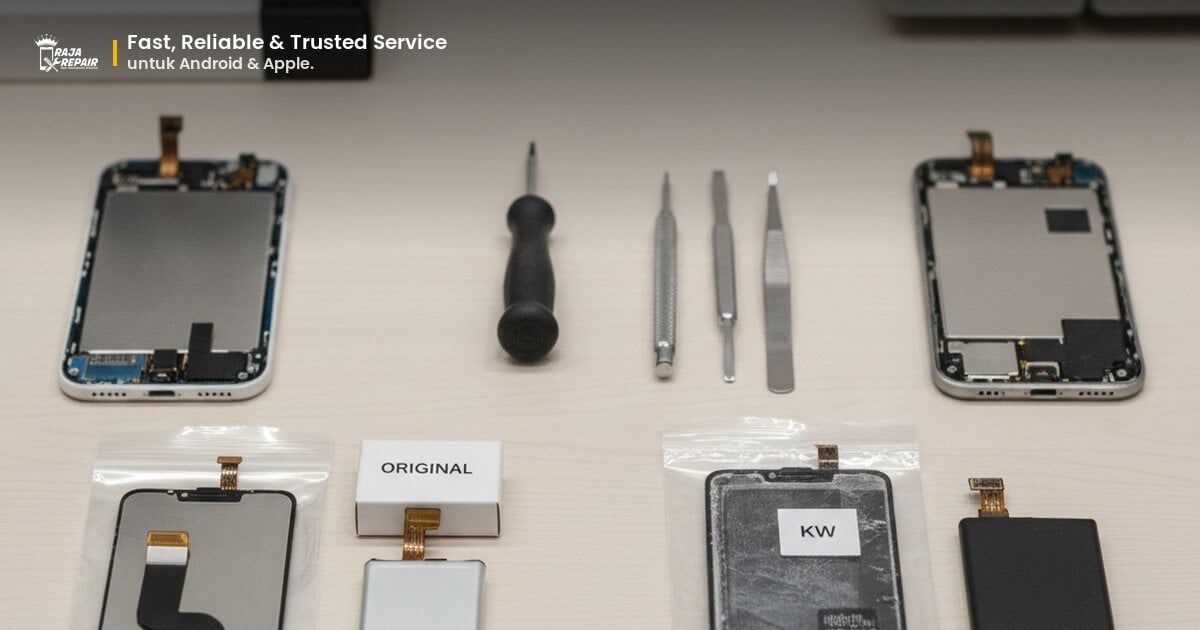 Perbedaan Spare Part Original dan KW: Mana yang Terbaik untuk HP-mu?