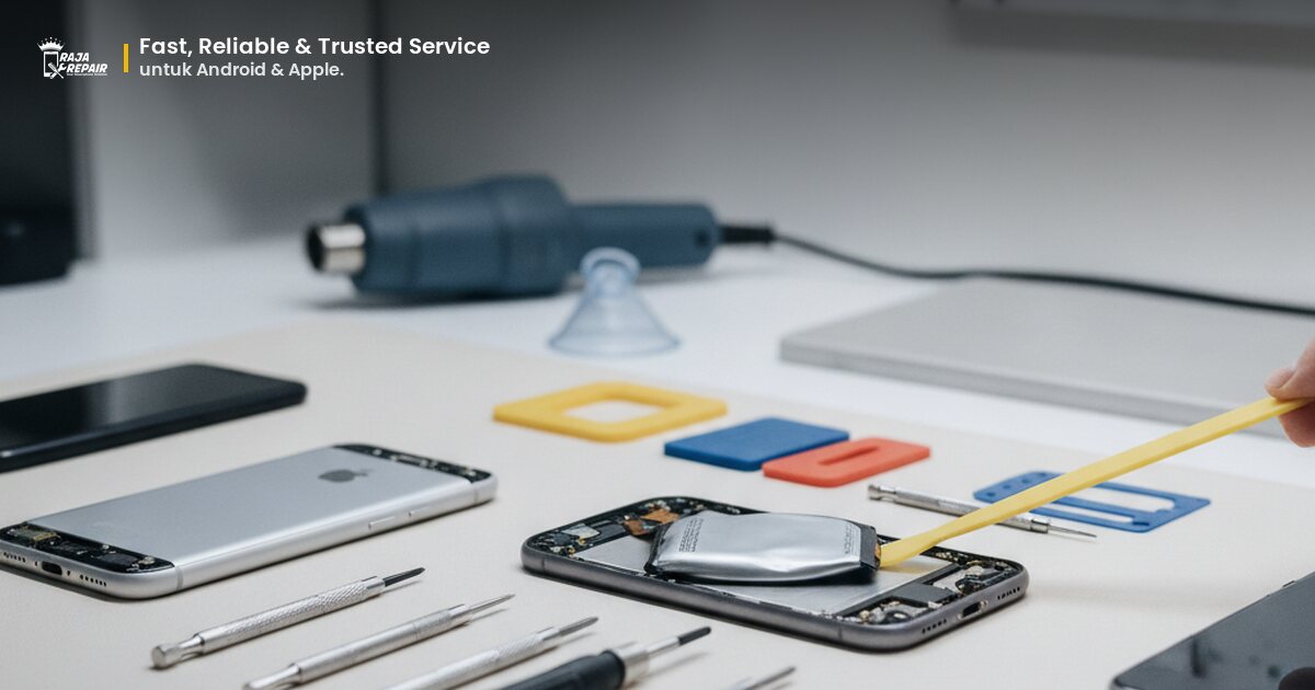 Tips Aman Melepas Baterai HP yang Sulit Dilepas: Panduan Lengkap dari Raja Repair